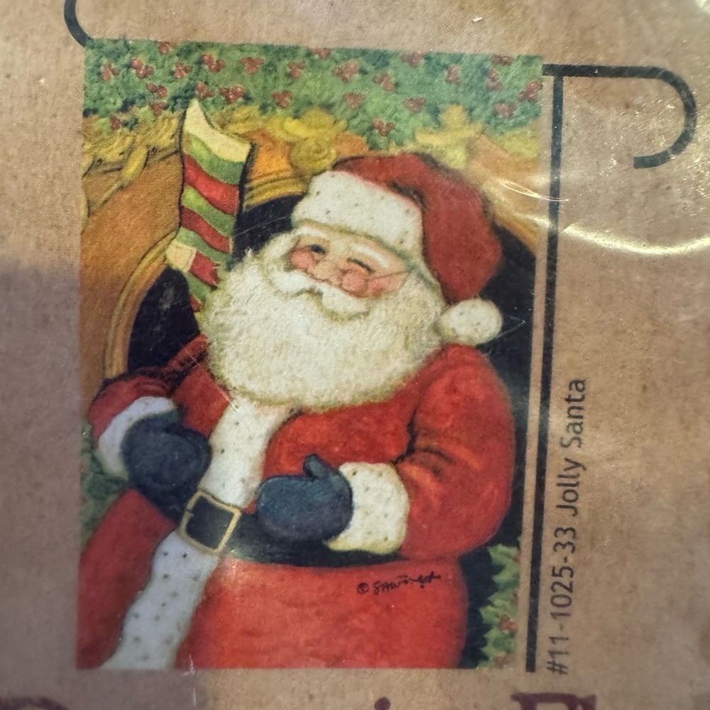 Toland | Decorative Flag | Jolly Santa | 12.5” x 18” | NEW